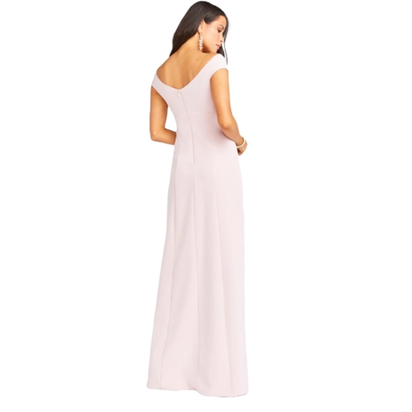 Show Me Your Mumu Zurich Knot Gown in Vintage Rose Stretch Crepe Size XL - Picture 4 of 5